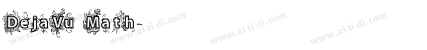 DejaVu Math字体转换